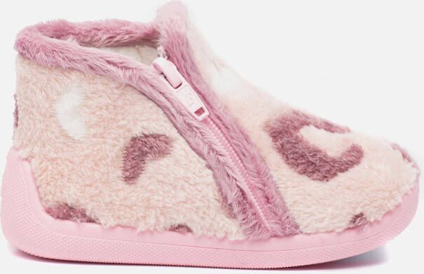 Muyters Pantoffels Roze textiel 750509