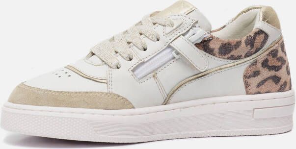 Muyters Retro Sneakers wit Leer