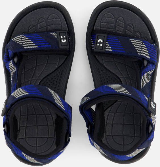 Muyters Sandalen blauw Textiel
