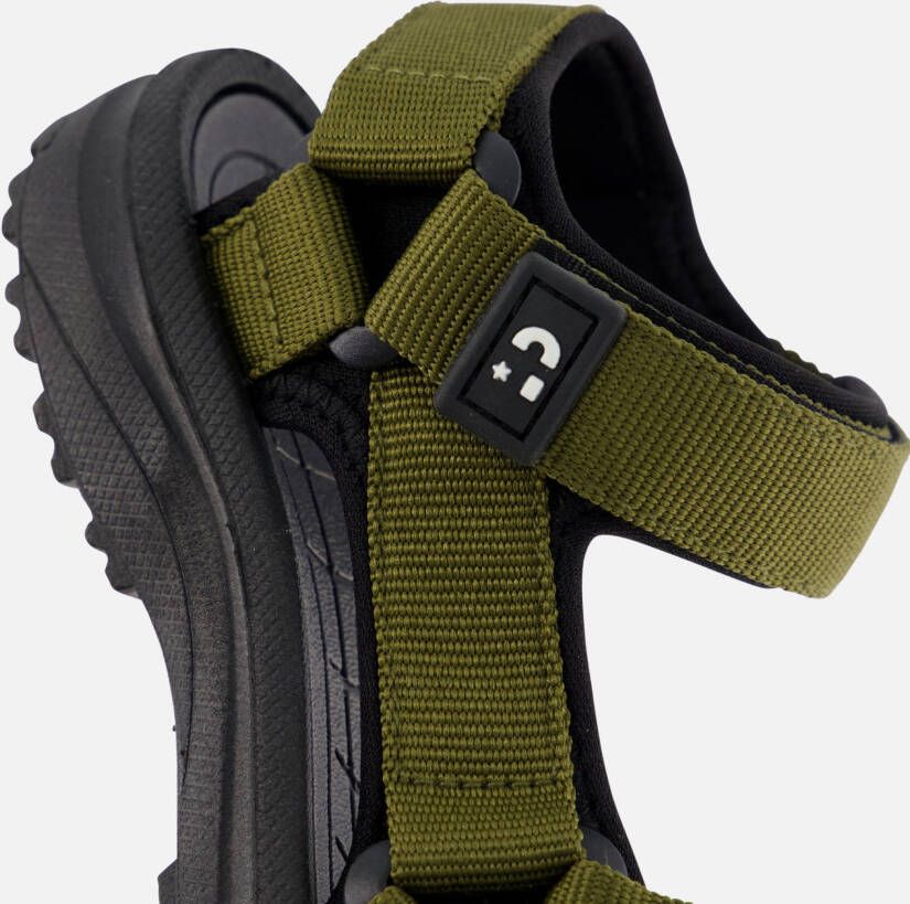 Muyters Sandalen groen Textiel