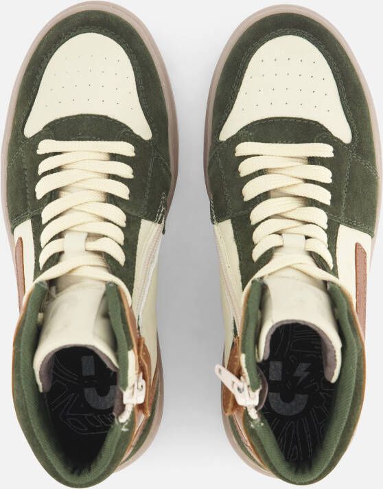 Muyters Sneakers groen Leer