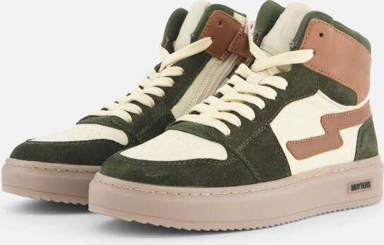 Muyters Sneakers groen Leer