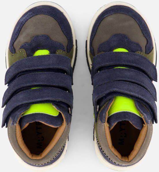 Muyters Velcro Sneakers blauw Leer