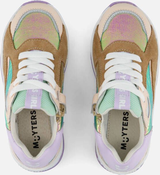 Muyters Sneakers paars Leer