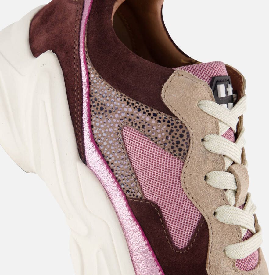 Muyters Sneakers taupe Textiel