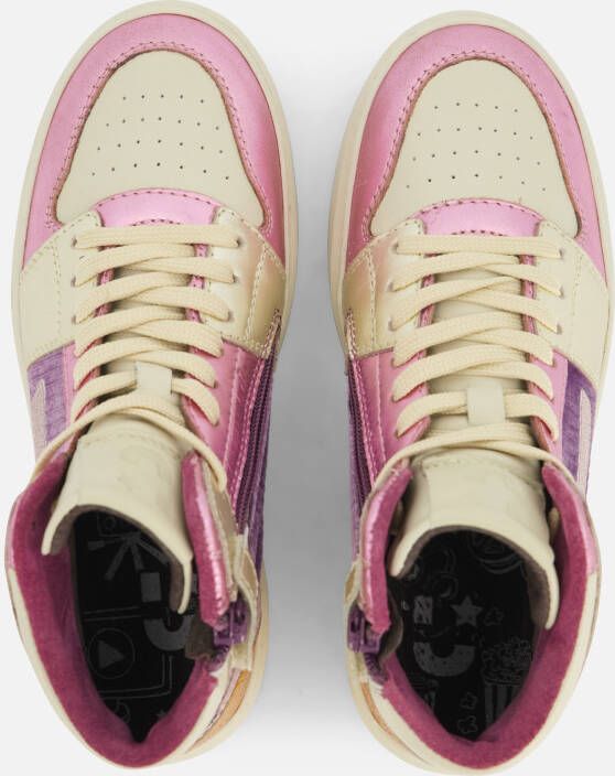 Muyters Sneakers roze Leer