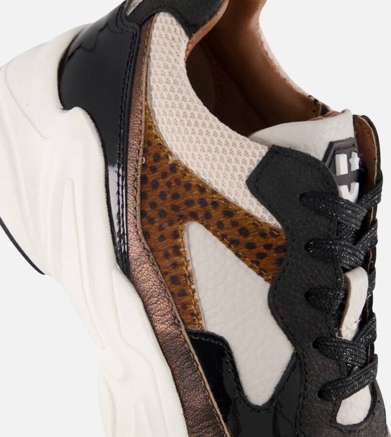 Muyters Sneakers zwart Leer
