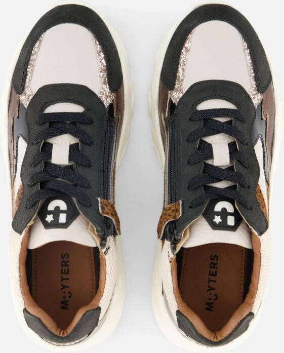 Muyters Sneakers zwart Leer