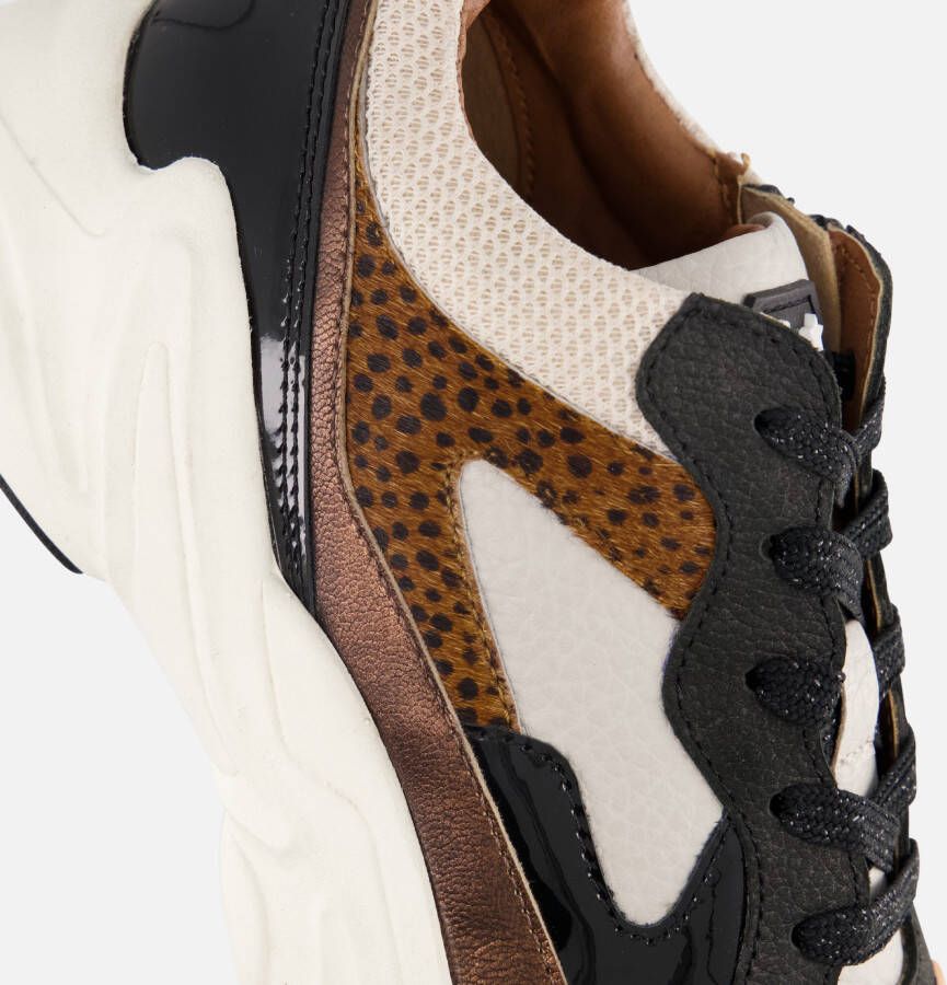 Muyters Sneakers zwart Leer
