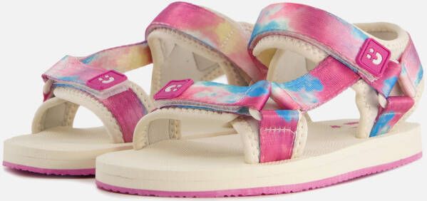 Muyters Tie Dye Sandalen roze Canvas