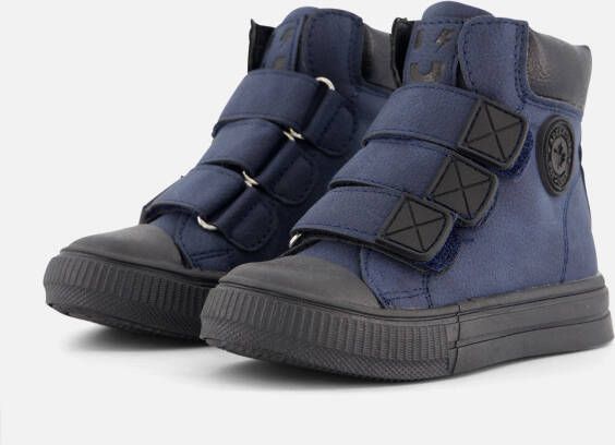 Muyters Velcro Sneakers blauw Imitatieleer