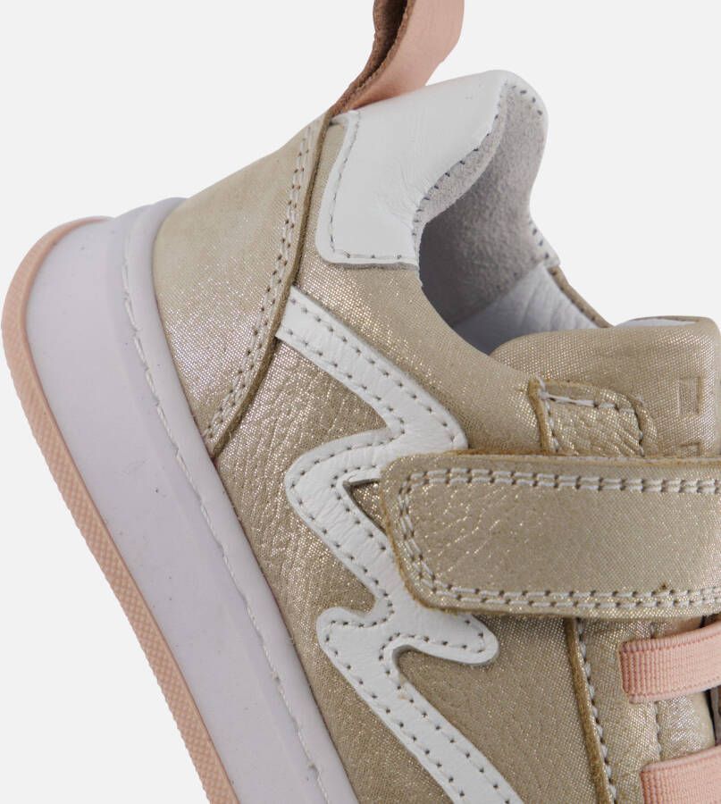 Muyters Velcro Sneakers goud Leer