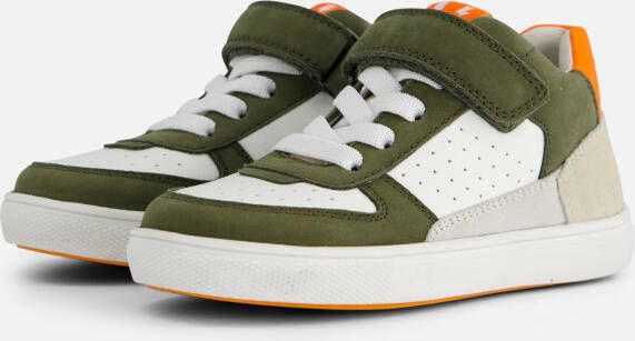 Muyters Velcro Sneakers groen Leer