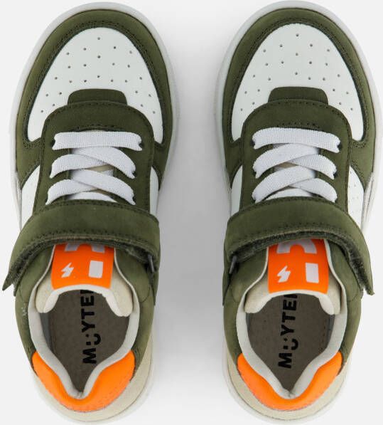 Muyters Velcro Sneakers groen Leer