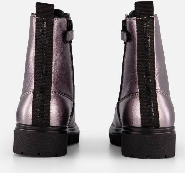 Muyters Veterboots zilver Leer