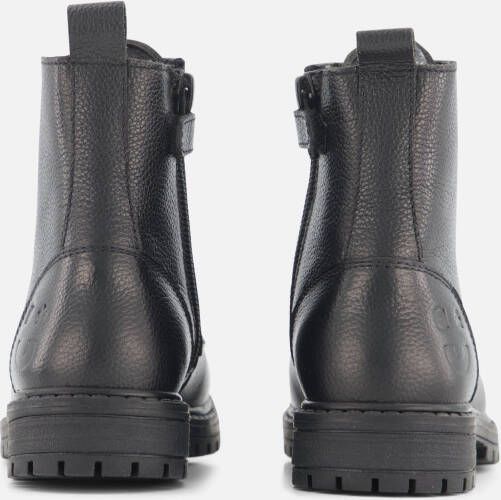 Muyters Veterboots zwart Leer