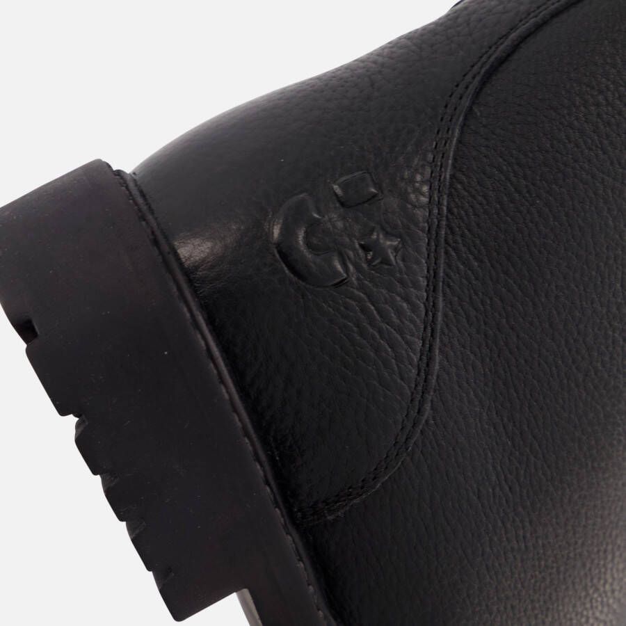 Muyters Veterboots zwart Leer