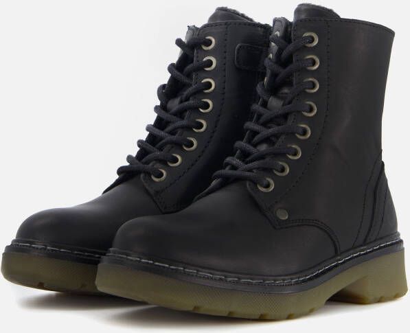 Muyters Veterboots zwart Leer 40603