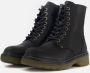 Muyters Enkellaarsjes Dames Veterboots dames Leer Zwart - Thumbnail 7