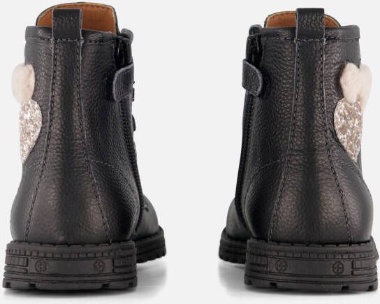 Muyters Veterboots zwart Leer