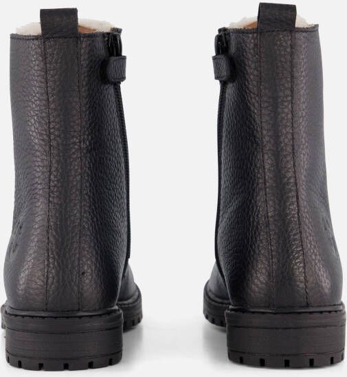 Muyters Veterboots zwart Leer