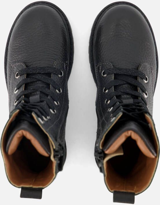Muyters Veterboots zwart Leer