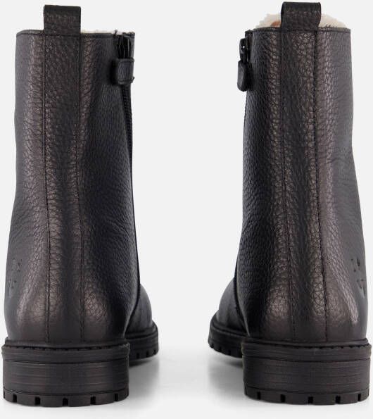 Muyters Veterboots zwart Leer