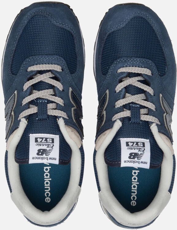 New Balance 574 Sneakers blauw Textiel