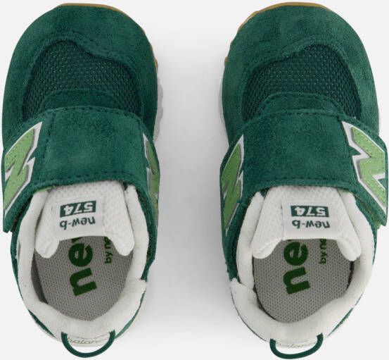 New Balance 574 sneakers donkergroen lichtgroen wit Jongens Meisjes Suede 18 5 - Foto 7