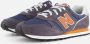 New Balance 373 V2 sneakers grijs oranje blauw - Thumbnail 5