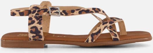 Oh My Sandals Leopard Sandalen beige Leer
