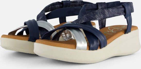 OH MY SANDALS Sandalen blauw Leer