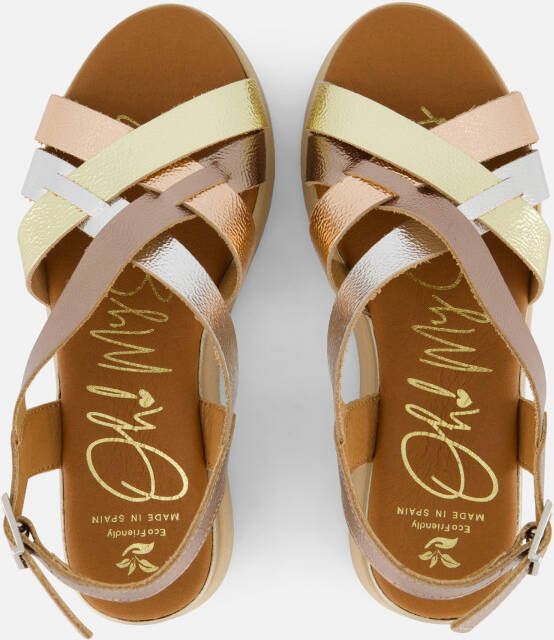 Oh My Sandals Sandalen brons Leer