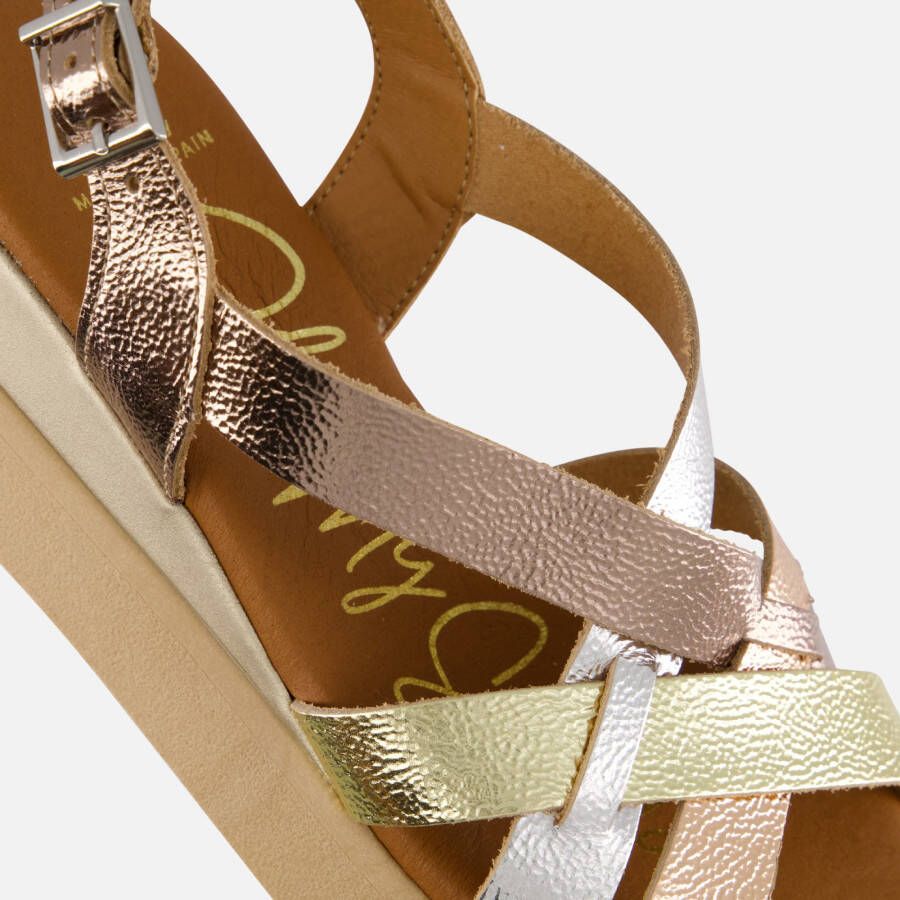 Oh My Sandals Sandalen brons Leer