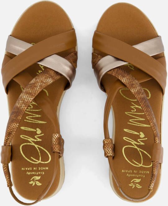 Oh My Sandals Sandalen cognac Leer