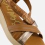 OH MY SANDALS Sandalen cognac Leer Dames - Thumbnail 5