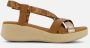 OH MY SANDALS Sandalen cognac Leer Dames - Thumbnail 6