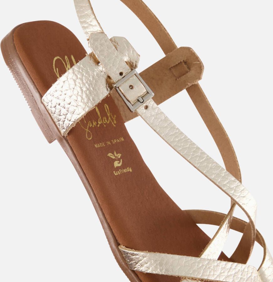Oh My Sandals Sandalen goud Leer