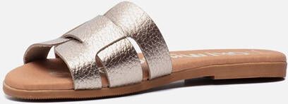 OH MY SANDALS Slippers brons - Schoenen.nl