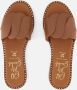 OH MY SANDALS Slippers cognac Leer Dames - Thumbnail 3