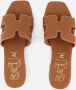 OH MY SANDALS Slippers cognac Leer Dames - Thumbnail 3