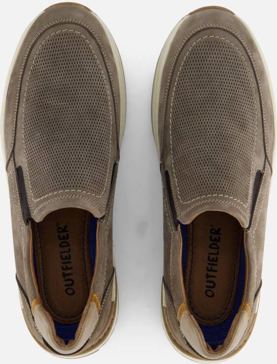 Outfielder Instappers taupe Nubuck