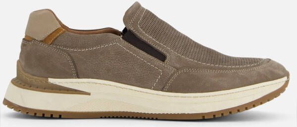 Outfielder Instappers taupe Nubuck