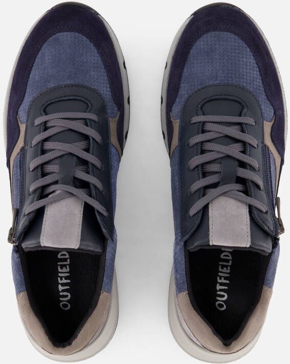 Outfielder James 06 Sneakers blauw Suede