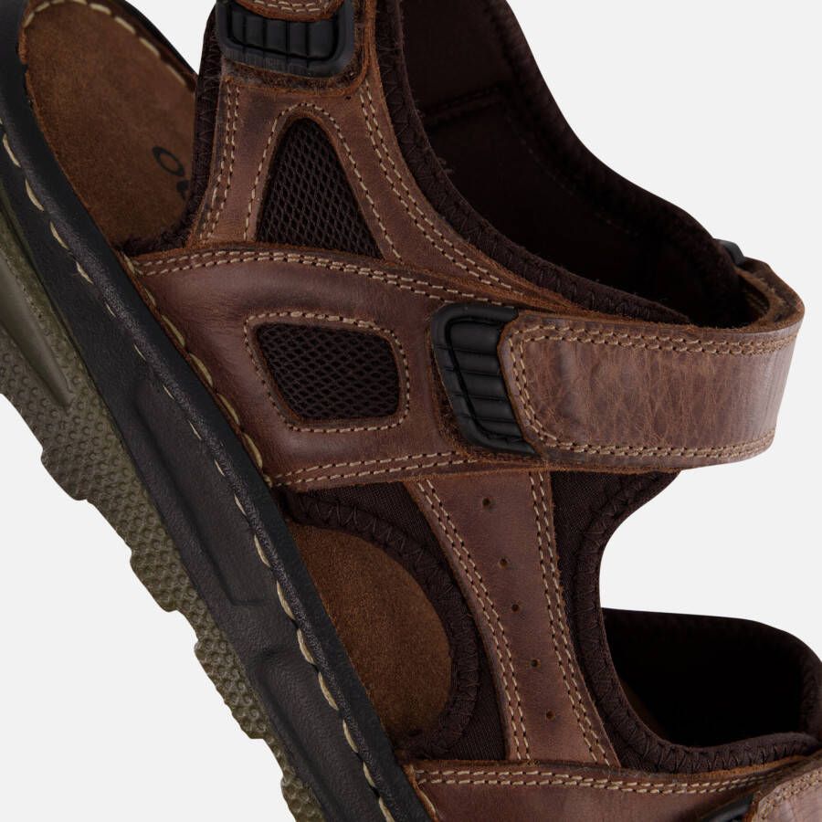 Outfielder Sandalen bruin Leer