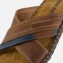 Outfielder Slippers cognac Leer - Thumbnail 4