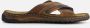 Outfielder Slippers cognac Leer - Thumbnail 5