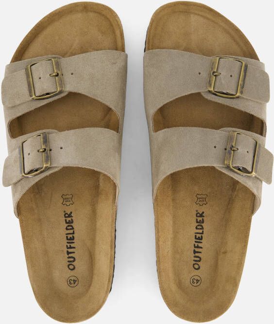 Outfielder Slippers taupe Suede