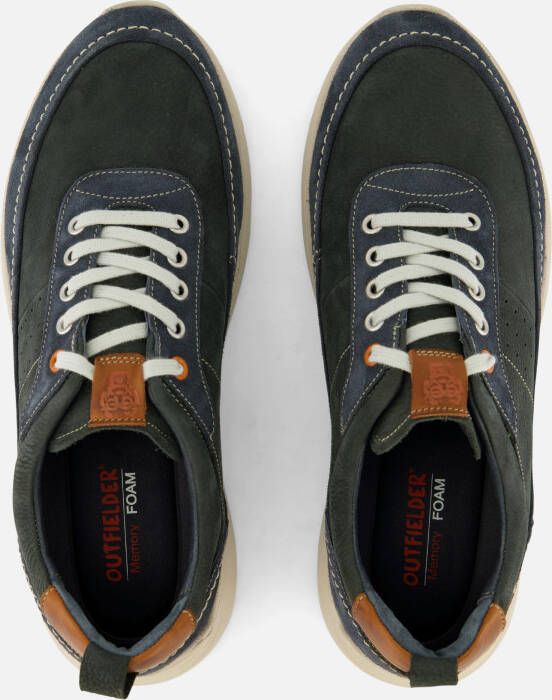 Outfielder Sneakers blauw Suede