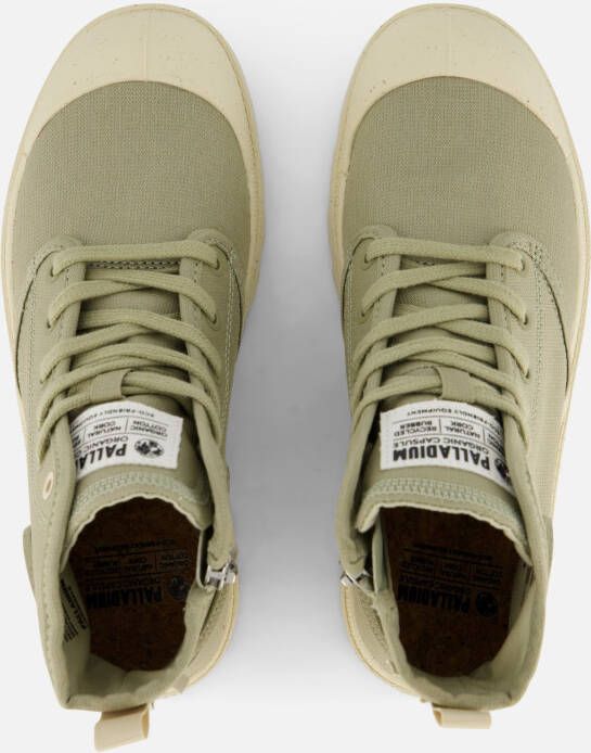 Palladium Hi Zip Sneakers groen Katoen